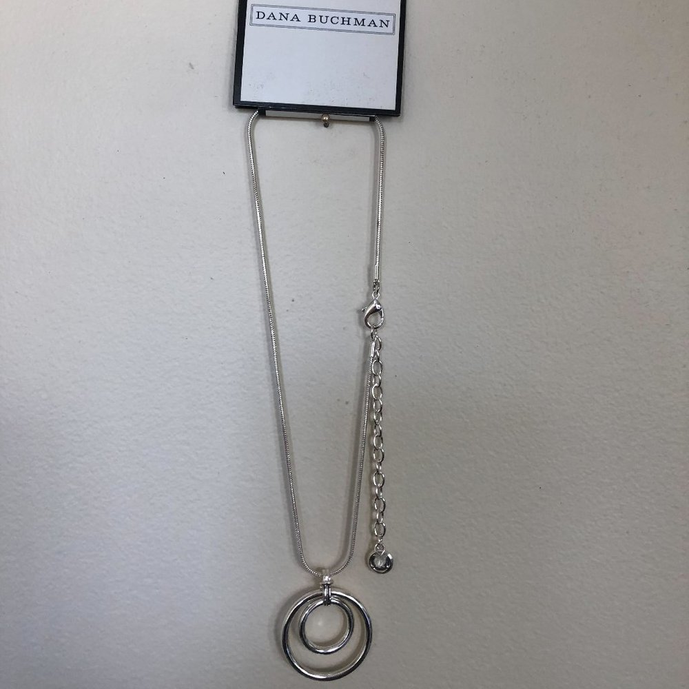 Dana Buchman Double Circle Pendant Necklace